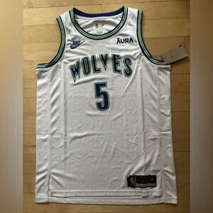 New mens Anthony Edwards #5 Minnesota Timberwolves Jersey - size large